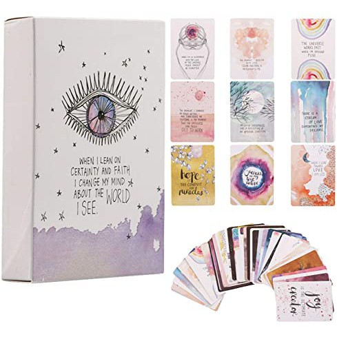 Bộ Universe Mysterious Oracle Cards - Universe has your back Cao Cấp bài dự đoán tarot oracle bài bói tặng đá thanh tẩy