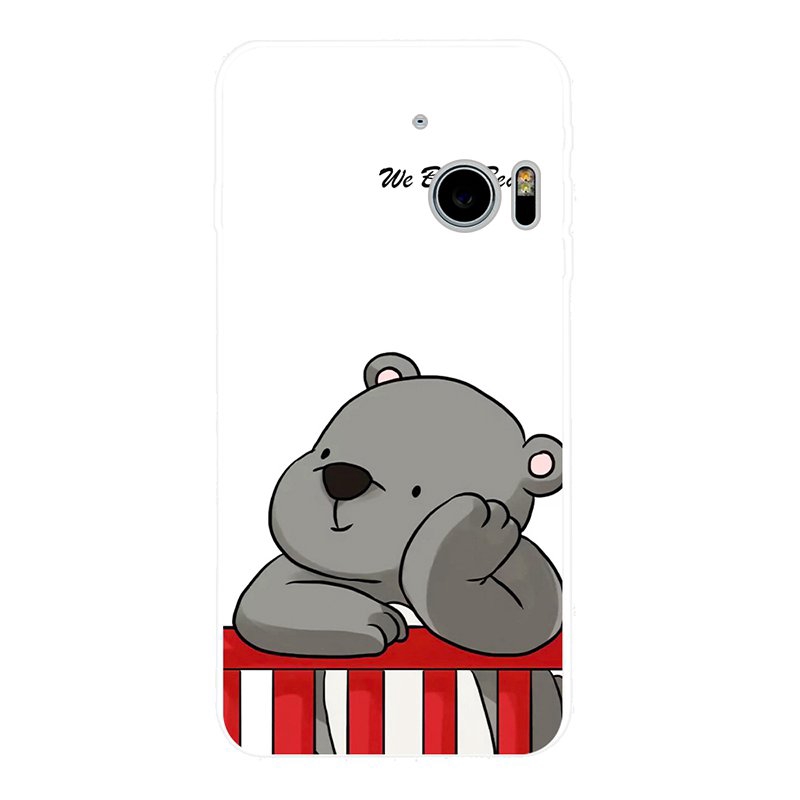 HTC Desire M10 U Ultra U11 X9 10 Pro EVO M9 12 Plus Bear Pattern-4 Soft Silicon Case Cover