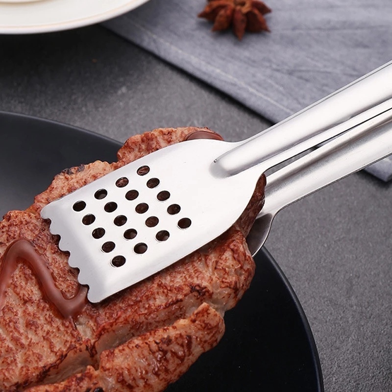 Kẹp Gắp Thức Ăn Bằng Thép Không Gỉ Cách Nhiệt Chống Trượt Tiện Dụng Cho Nhà Bếp
