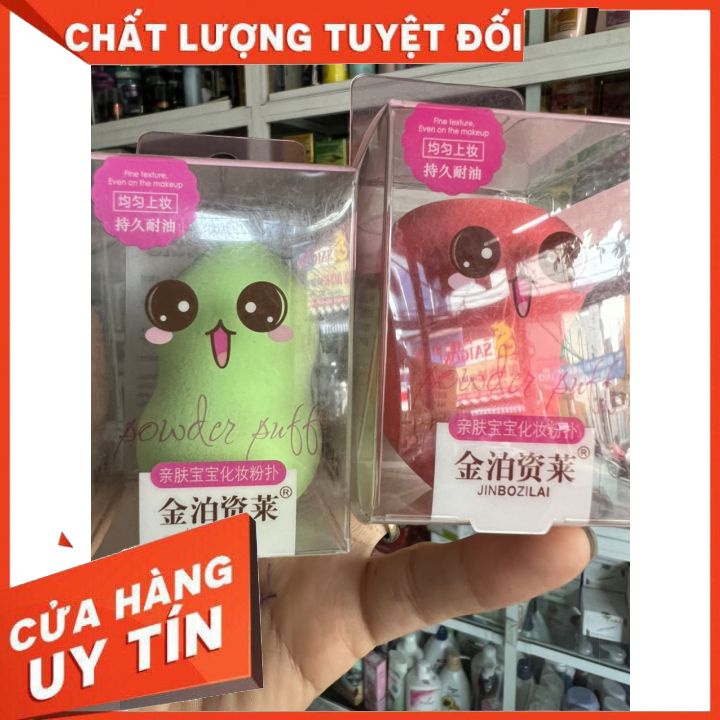 [chính hãng] Bông mút đánh kem lót kem nền hình hồ lô nhỏ xinh dễ thương siêu rẻ mềm mại có thể tán đều kem lót ☆*: .｡