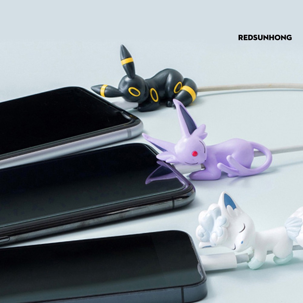 Phụ Kiện Bảo Vệ Dây Cáp Hình Pikachu Xinh Xắn Độc Đáo