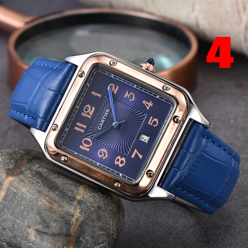 Đồng Hồ Đeo Tay Nam Có Lịch Ngày Dây Da Sang Trọng