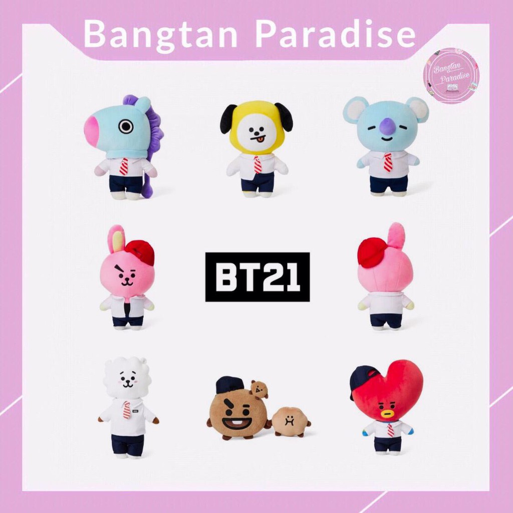 [Có Sẵn] BT21 AFTERSCHOOL PLUSH STANDING DOLL