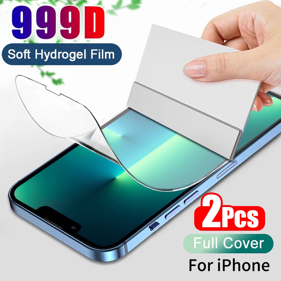 Hộp 2 miếng loại Dán Film dẻo Bảo Vệ Màn Hình Full Màn PPF cho iPhone 13 12 11 Pro Max 13 Mini X XR XS Max 6 7 8 Plus SE 2020
