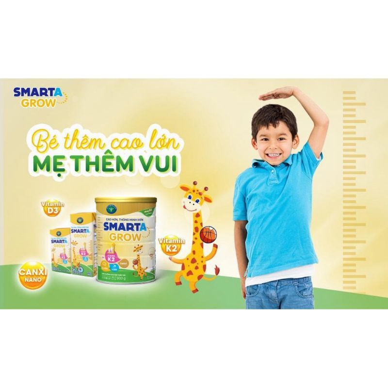 Sữa bột Nutricare Smarta Grow lon 900g