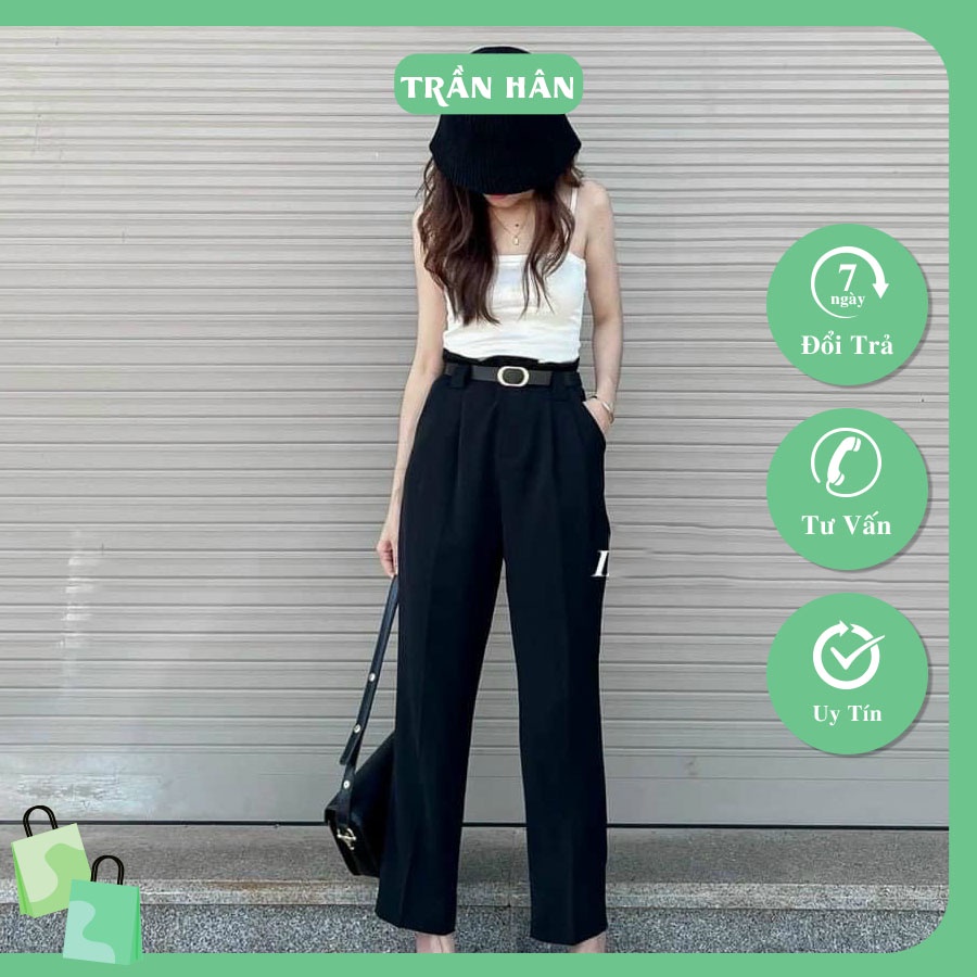 Quần tây nữ baggy 257 chiết ly eo kèm đai thời trang  20003931