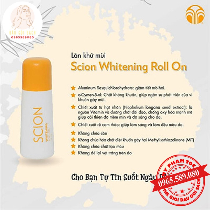 (Chính Hãng) Lăn Nách Scion Khử Mùi Cơ Thể Đặc Biệt Hôi Nách Hôi Chân + Tặng 1 Mặt Nạ Dưỡng Da | BigBuy360 - bigbuy360.vn