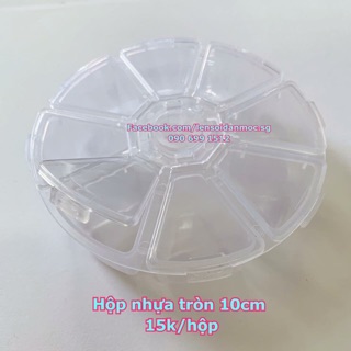 Hộp nhựa tròn 10cm (8 ngăn)