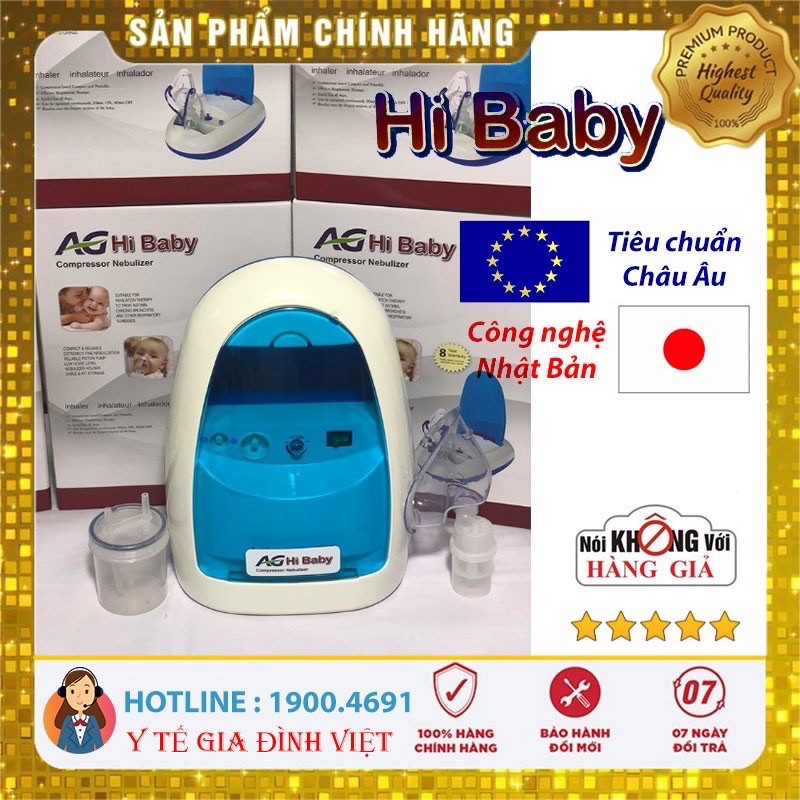 ⚡️CHÍNH HÃNG⚡️ Máy hút mũi, chạy khí dung 2 trong 1 HiBaby chất lượng cao