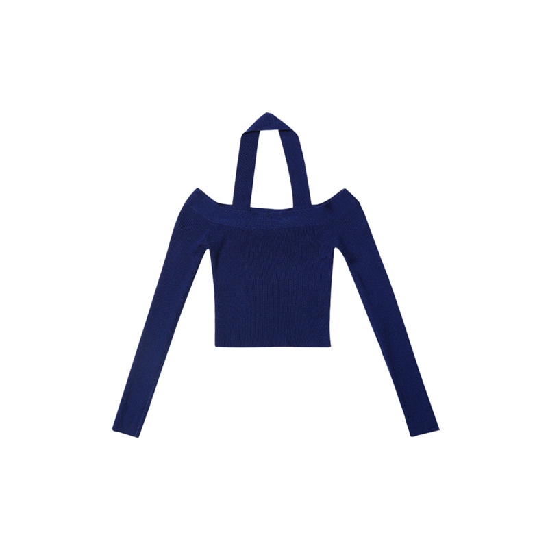 Áo sweater dệt kim ôm dáng thời trang trẻ trung cho nữ