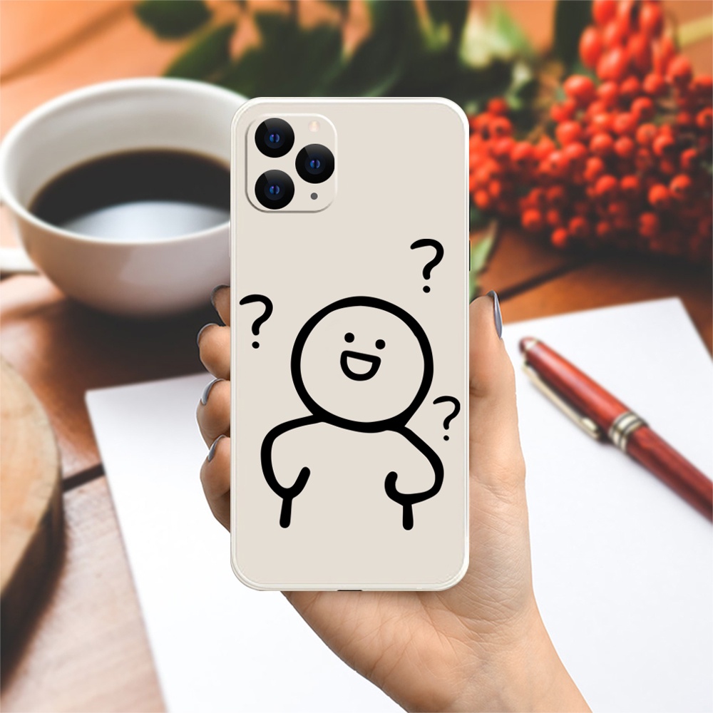 Ốp lưng cạnh vuông OPPO A1K/A5S/A74/A54/....viền bảo vệ camera hình Người que BST4