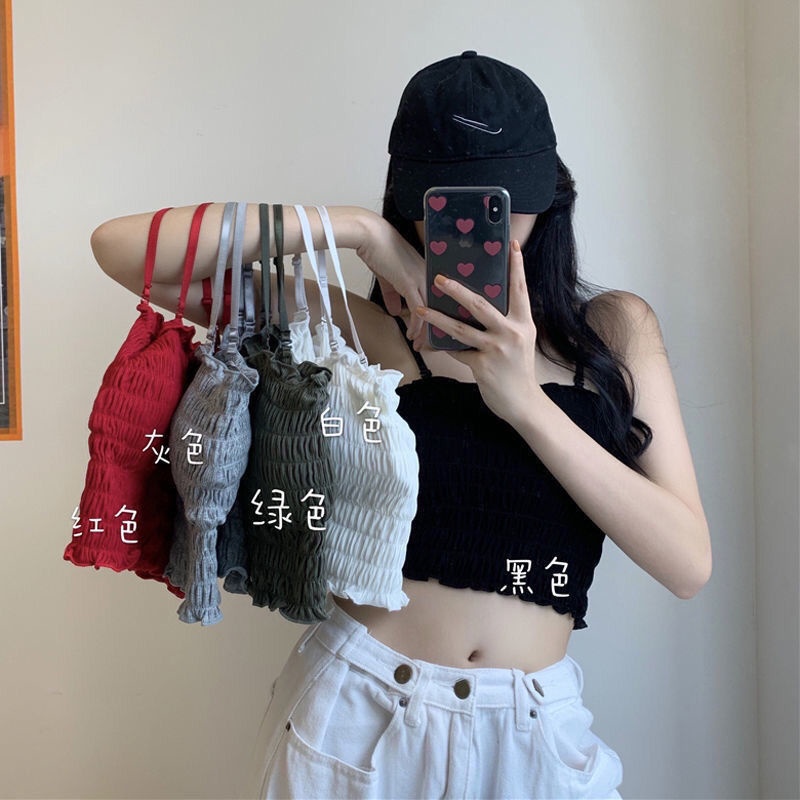 Áo Ống Hai Dây Có Đệm Ngực Gợi Cảm Cho Nữ