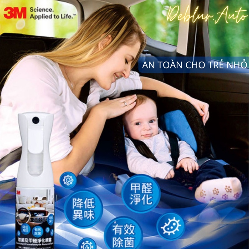 Chai xịt khử mùi diệt khuẩn xe hơi, ô tô, tủ quần áo, tủ giày dép, nhà vệ sinh 3M Air Freshener Spray PN38660 200ml