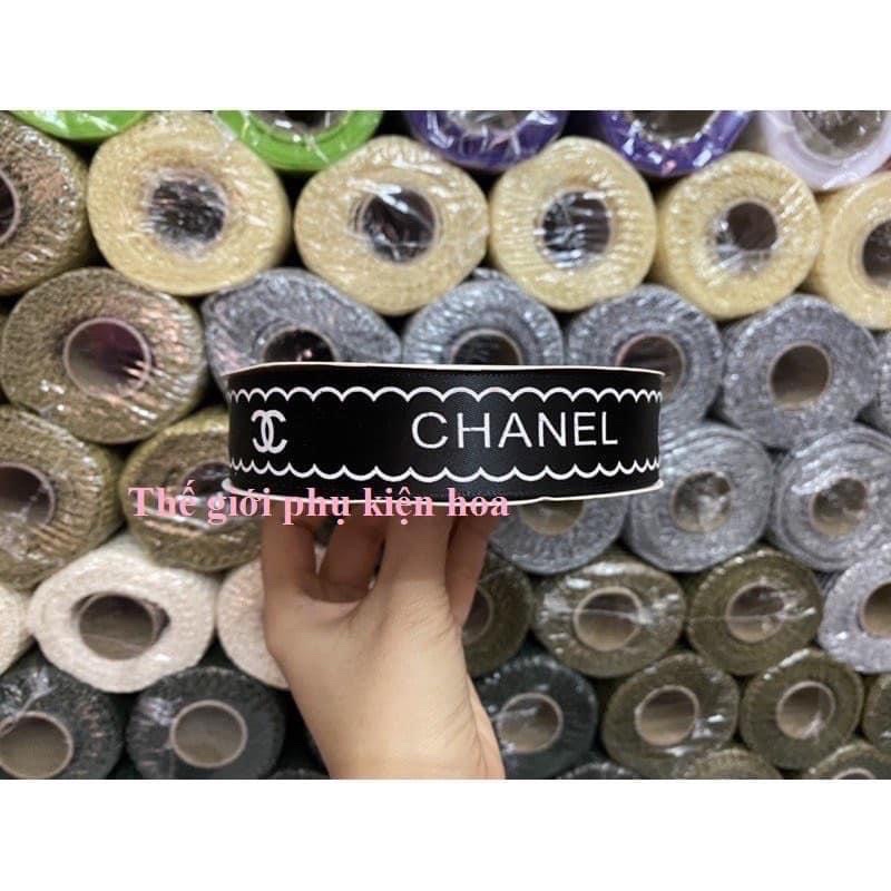 Ruy băng chữ Chanel 2.5cm dài 45m