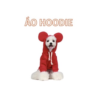 Áo nỉ cho chó mèo/ áo nỉ hoodie mickey cheepet cho chó mèo/ thú cảnh