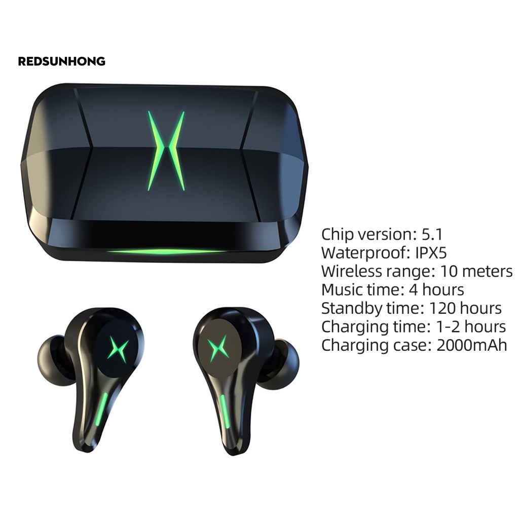 [RSH.z] Tai Nghe Bluetooth Thông Dụng Điều Khiển Cảm Ứng Thời Gian Chờ Lâu Dùng Khi Chạy Bộ