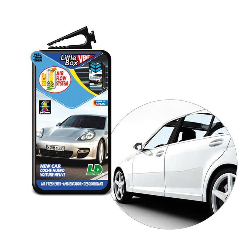 Hộp thơm ghim máy lạnh L&amp;D LITTLE BOX New Car 5ml