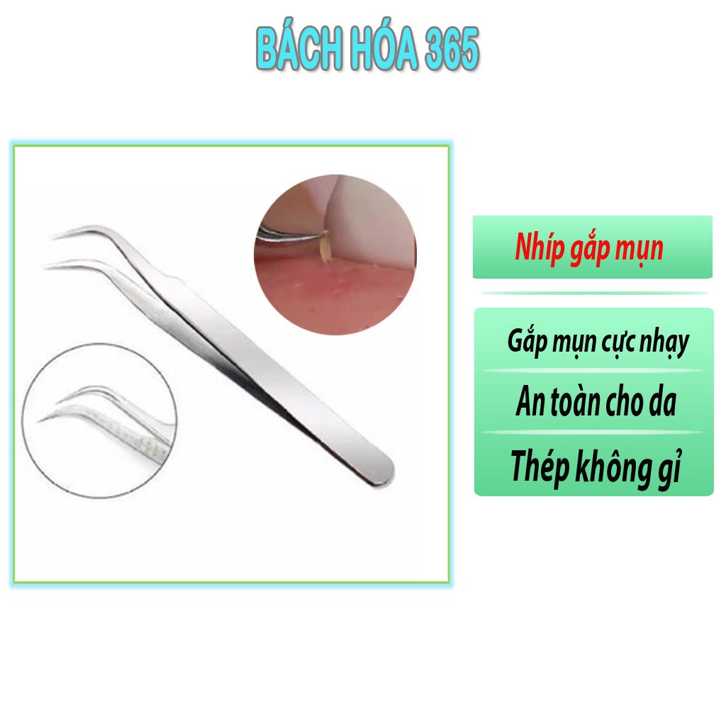 Nhíp Gắp Mụn Đa Năng Bằng Thép Không Rỉ
