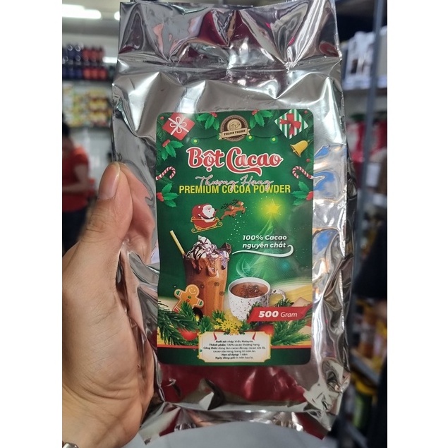 Bột Cacao Đắng Thượng Hạng Nguyên Chất Thanh Thanh Gói 500gr