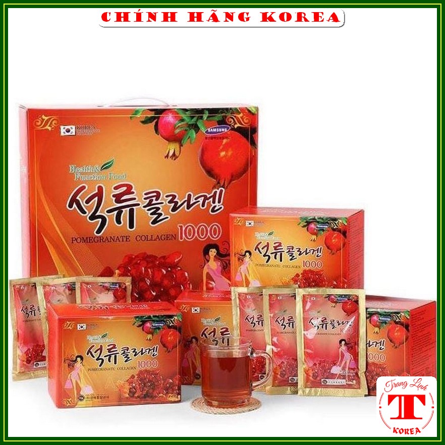 Nước Lựu Collagen hàn quốc, hộp 30 gói - Nước ép lựu Kanghwa - tranglinh