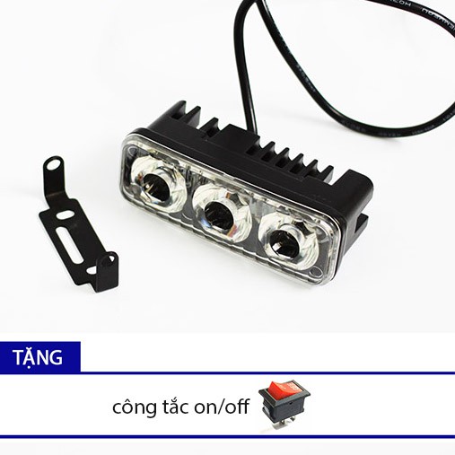 Đèn Trợ Sáng 3 Bóng 6w [ Tặng công tắc ]