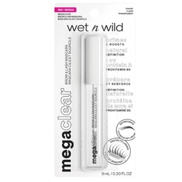 Chuốt mi trong suốt , không màu , Gel giữ nếp lông mày Wet N Wild MEGA CLEAR BROW & LASH MASCARA 9ml