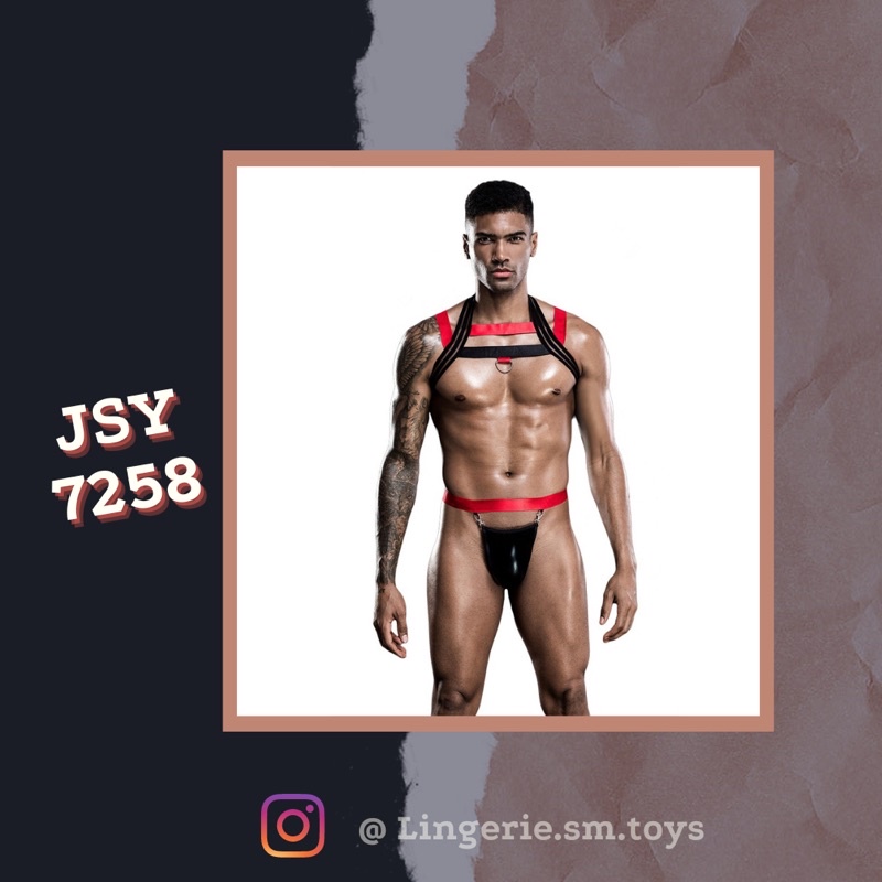 JSY7258 - Đồ Lót Nam Phong Cách Kèm Đai Ngực Màu Sắc Nổi Bật