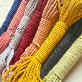 Cuộn 500gr Dây dệt 3mm, dây macrame dệt tim 3mm đan macrame, mành macrame, túi handmade, [ Ảnh thật và video]