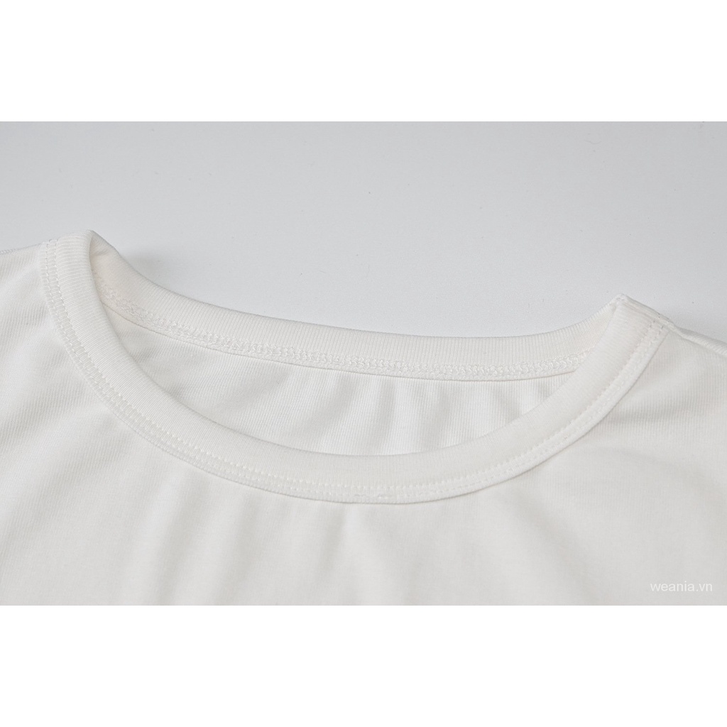 Áo Croptop Ngắn Tay In Chữ Cá Tính Dành Cho Nữ
