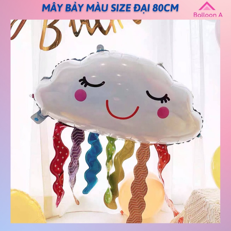 Bóng Bay Hình Đám Mây Trang Trí Sinh Nhật Phong Cách Hàn Quốc