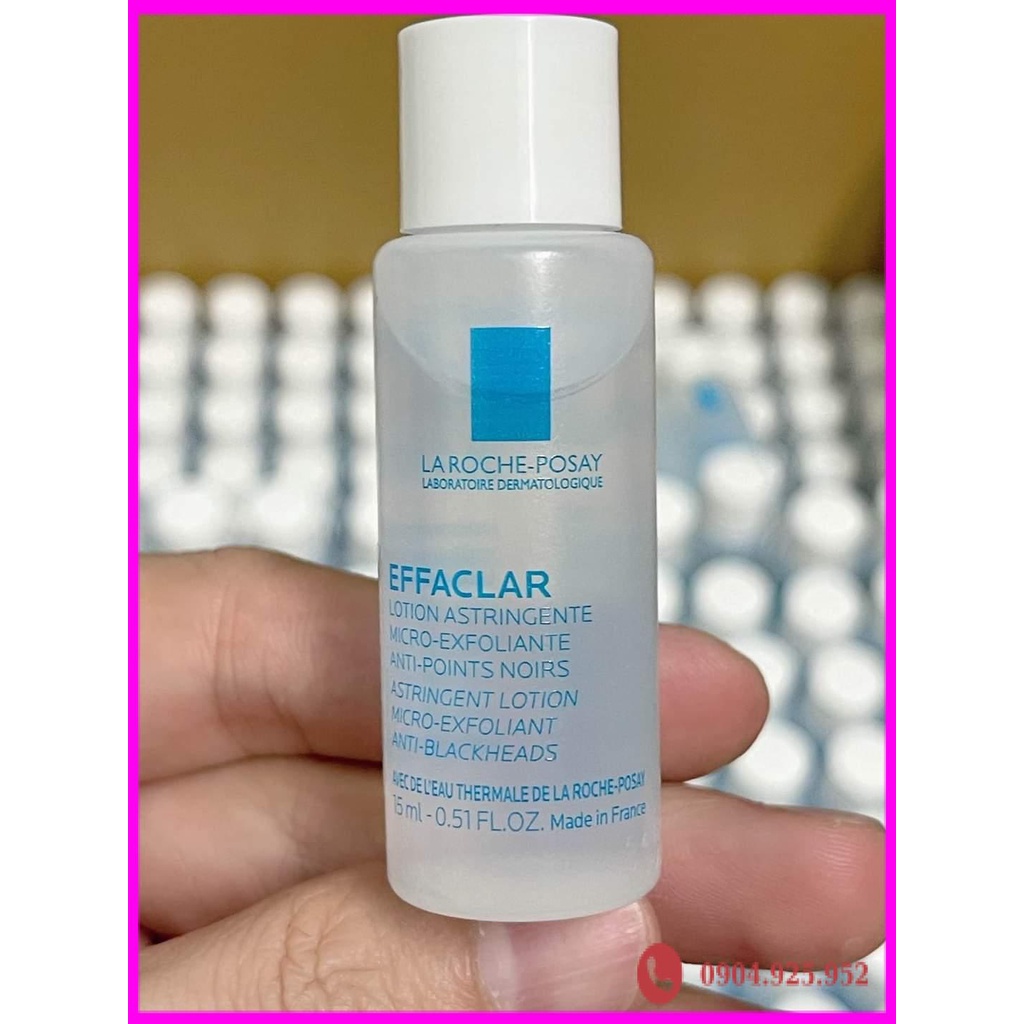 [Mini] Nước cân bằng La Roche-Posay giúp làm dịu và bảo vệ da dầu mụn Effaclar Astringent Lotion 15ml