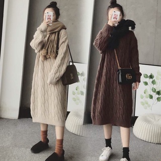 Váy len suông siêu dày ấm áp mùa đông