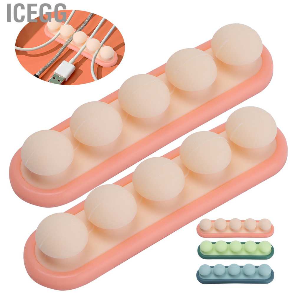 Set 2 Cuộn Silicone Giữ Dây Cáp Tiện Lợi