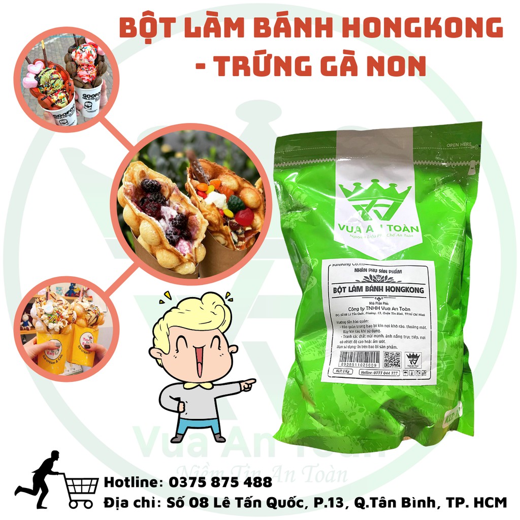 Bột Làm Bánh Hong Kong Trứng Gà Non 1kg