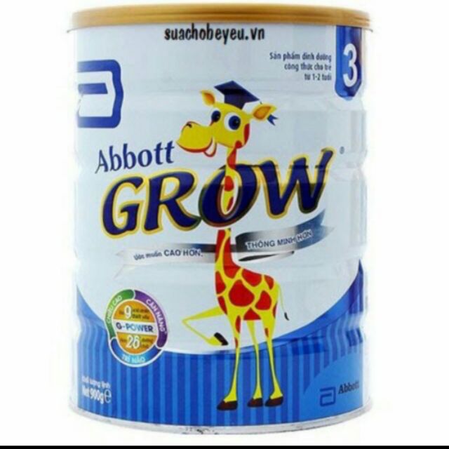 Sữa Abbott Grow 3 900g cho bé 1 - 2 tuổi