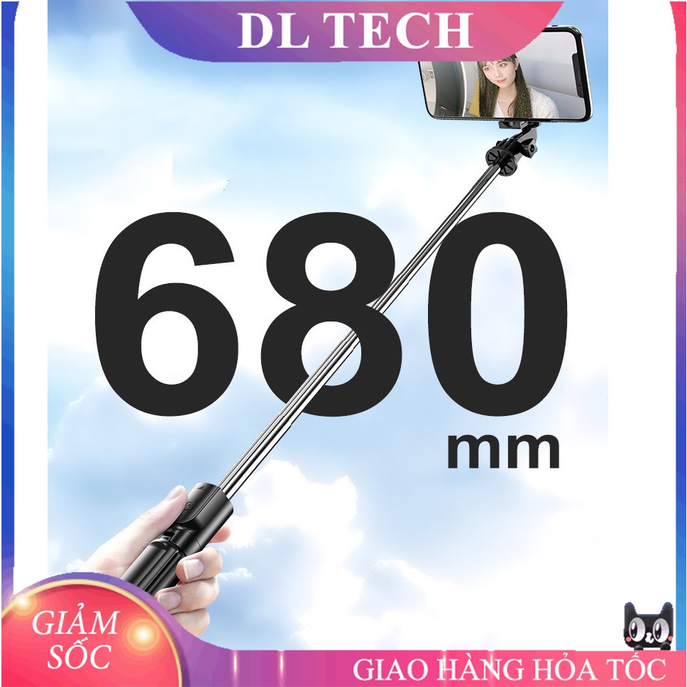 Gậy chụp ảnh tự sướng Bluetooth kiêm tripod 3 chân SELFIE Livestream S03 DLTECH | BigBuy360 - bigbuy360.vn