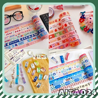 47 mẫu Washi tape hoạt hình cuộn 3met