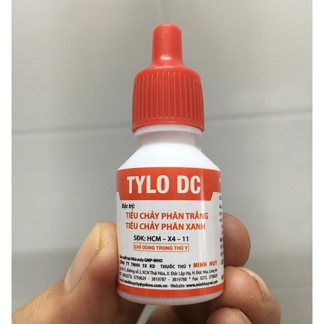 Tylo DC Minh Huy 10ML Cho Gà Vịt Heo Dê Cừu Thỏ Chim Cảnh