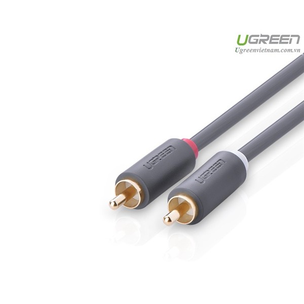 Cáp AV hoa sen 2-2 đầu RCA dài 1m chính hãng Ugreen 30747 cao cấp 5.0