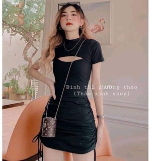 Đầm body hở ngực