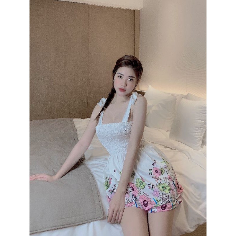 Đồ bộ nữ Vic's lụa Latin cao cấp, đồ ngủ hoạ tiết mặc nhà sang trọng L240 thời trang nữ pijama | BigBuy360 - bigbuy360.vn