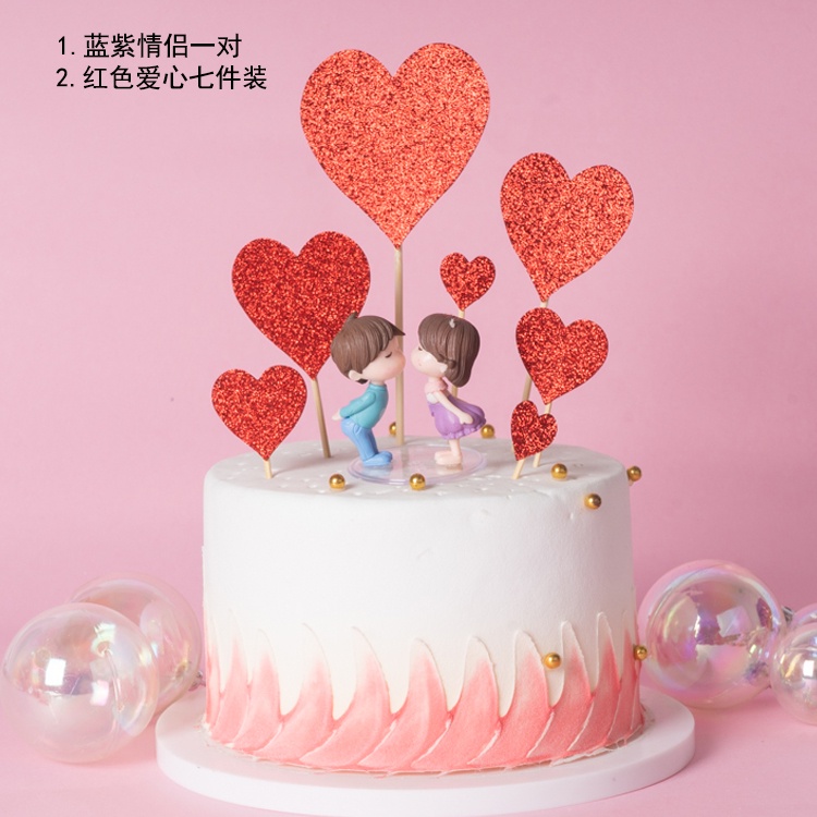 Búp Bê Trang Trí Bánh Sinh Nhật Hình Cặp Đôi Dễ Thương