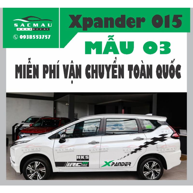 Tem dán ô tô xpander 015