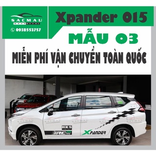 Tem dán ô tô xpander 015  (MIỄN PHÍ VẬN CHUYỂN TOÀN QUỐC)