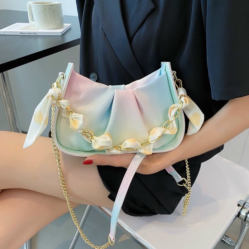 Túi Xách Nữ 💞 Túi Đeo Vai, Đeo Chéo Nữ bản loang kèm nơ xinh💞💞💞