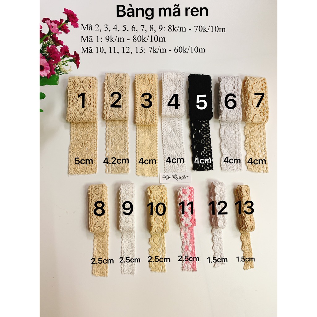 Ren Trang Trí Mũ Nón [1 mét]