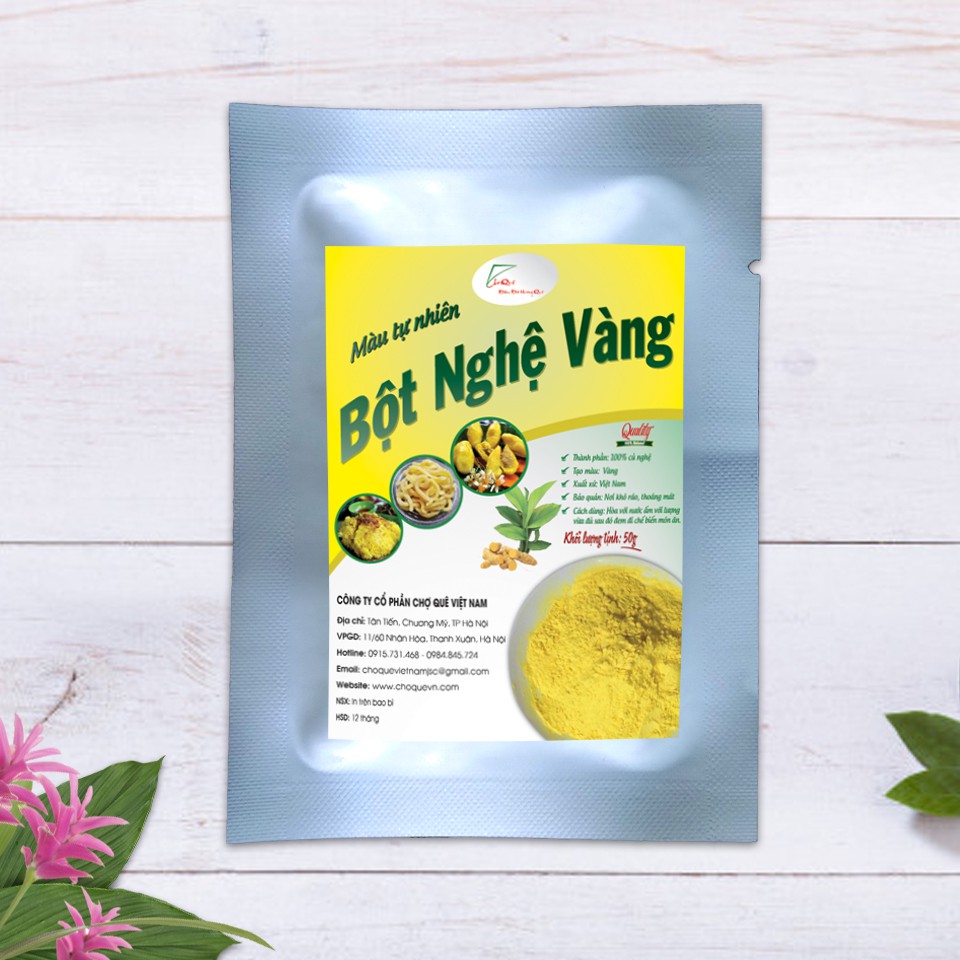 Bột Nghệ Vàng Gói 20g Chợ Quê