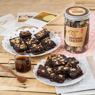 Brownie Crackers Hạnh Nhân Thương Hiệu Gạch Đỏ 250gr Không Đường Phù Hợp