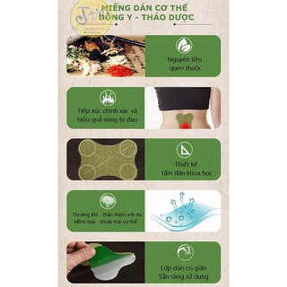 12 Miếng Dán Cơ Thể Đông Y Giảm Đau Nhức