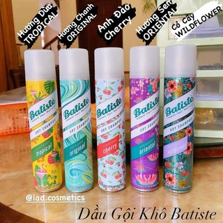 Dầu Gội Khô Batiste Dry Shampoo 200ml